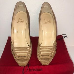 CHRISTIAN LOUBOUTIN CHALUMO 120 SUEDE ROYAL